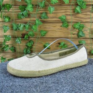 UGG Women  Espadrille Beige Fabric Sz 8 Medium Gently Used 2025